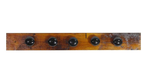 Altered Antiques - Handmade Black Porcelain Doorknob Hook Rack Board