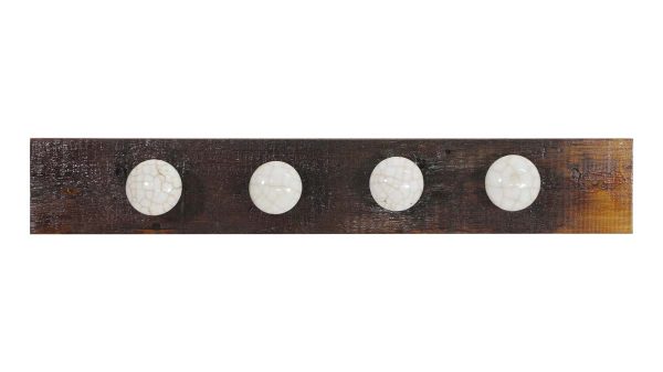 Altered Antiques - Handmade White Porcelain Door Knob Hook Rack Board
