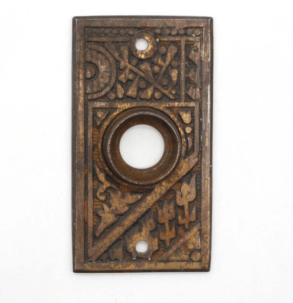 Back Plates - Antique 2.875 in. Cast Iron Aesthetic Door Back Plate
