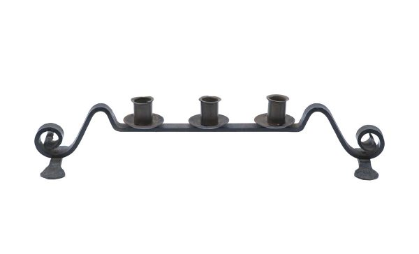 Candle Holders - Arts & Crafts Wrought Iron 19.5 in. Candlestick Holder
