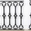 Railings & Posts - Lot of Antique Black Cast Iron 46 ft Gothic Railing Pieces