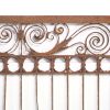 Railings & Posts - Antique Wrought Iron Intricate Spirals Fence Section