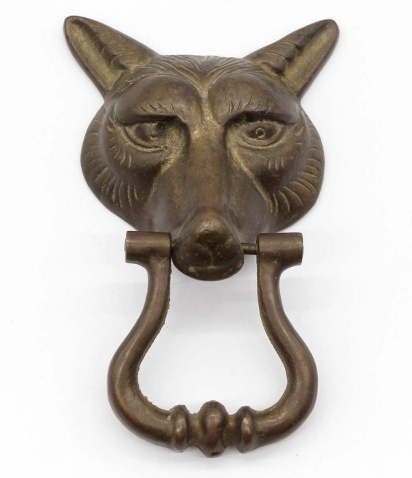 Knockers & Door Bells - Antique Bronze Fox Head Door Knocker