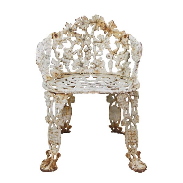Patio Furniture - Antique Cast Iron Floral Garden Chair