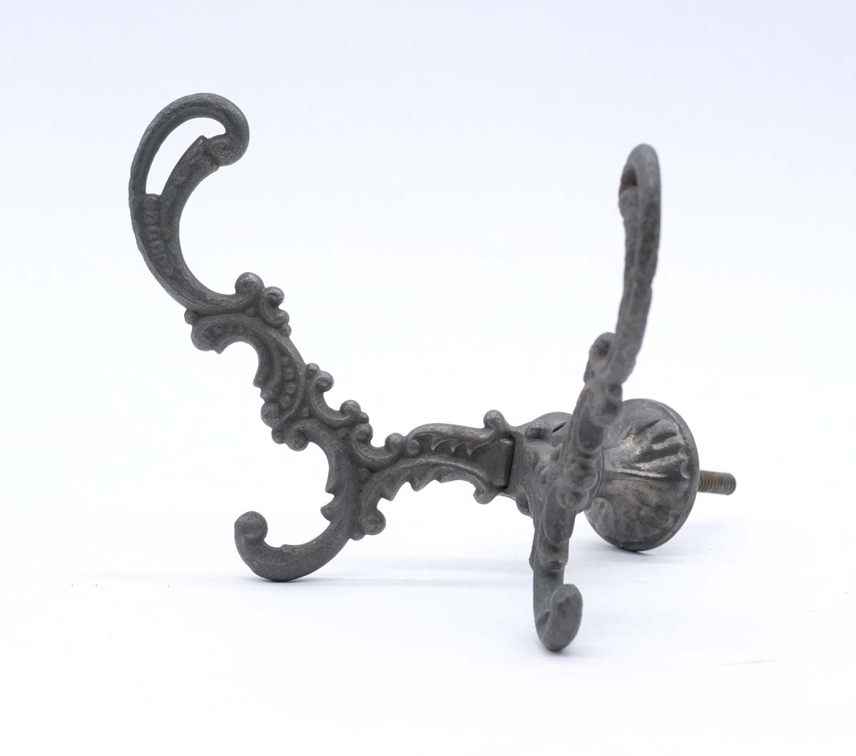 Antique Cast Iron Double Arm Hall Tree Wall Hook