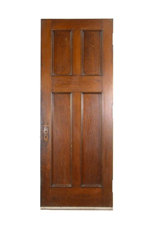 Standard Doors - Reclaimed Dark Tone 4 Pane Oak Passage Door 93.5 x 35.75