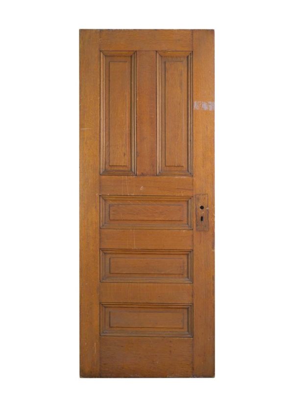 Standard Doors - Vintage 5 Pane Chestnut Passage Door 71.5 x 27.5