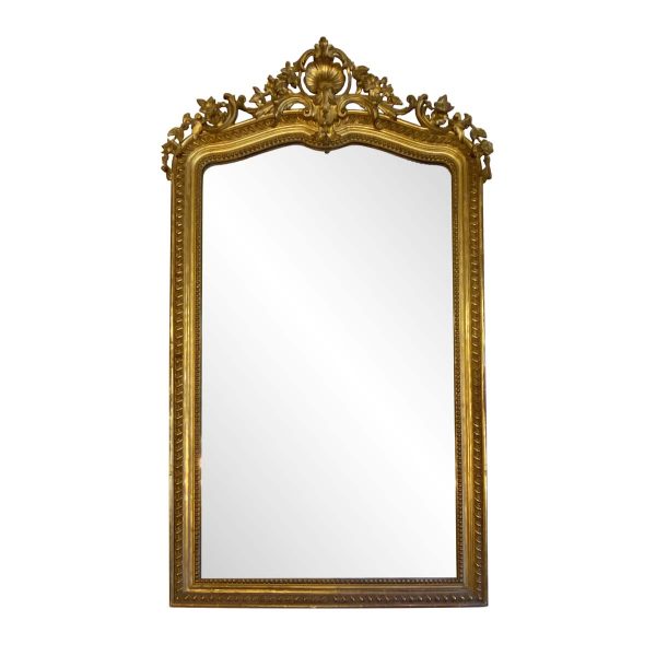 Antique Mirrors - European 70.5 in. French Antique Gold Gilded Mirror