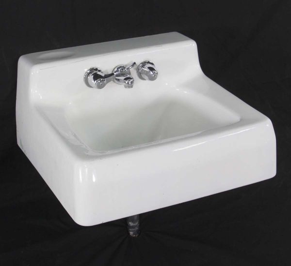 Bathroom - Vintage Reclaimed 19 in. White Cast Iron Wall Sink