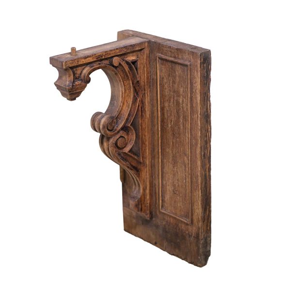 Corbels - Reclaimed 18.5 in. Gothic Oak Corbel Attached Wood Paneling