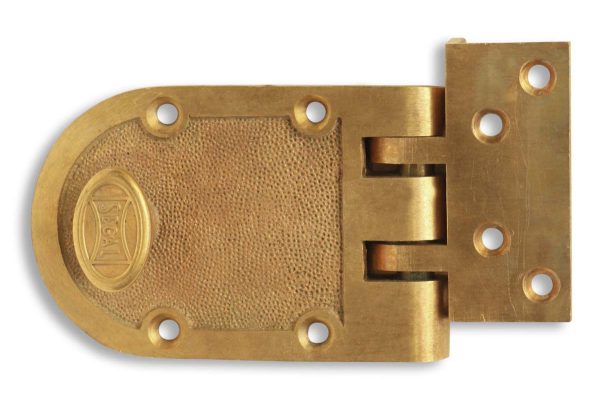 Door Locks - Vintage Brass Segal Hinged Surface Door Lock