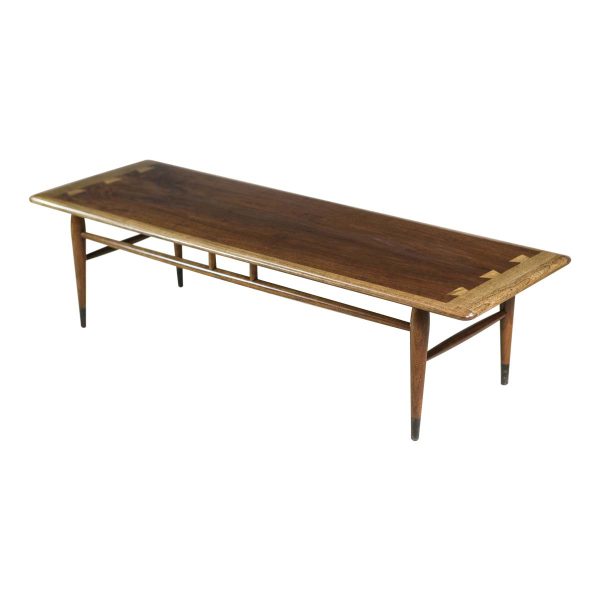 Farm Tables - Mid Century Lane Mahogany Coffee Table with Oversized Dovetail Joints