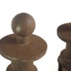 Railings & Posts - Pair of Antique 39 in. Ball Finial Cast Iron Posts