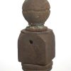 Railings & Posts - Antique 39 in. Ball Tip Cast Iron Newel Post