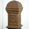 Railings & Posts - Antique 36 in. Concentric Square Cast Iron Newel Post