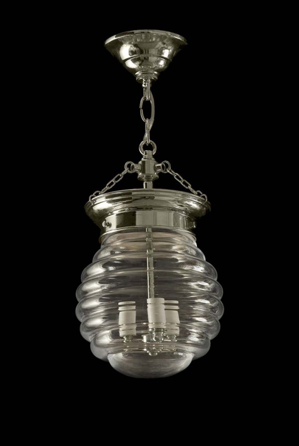 Globes - Beehive Murano Glass Bell Jar Light
