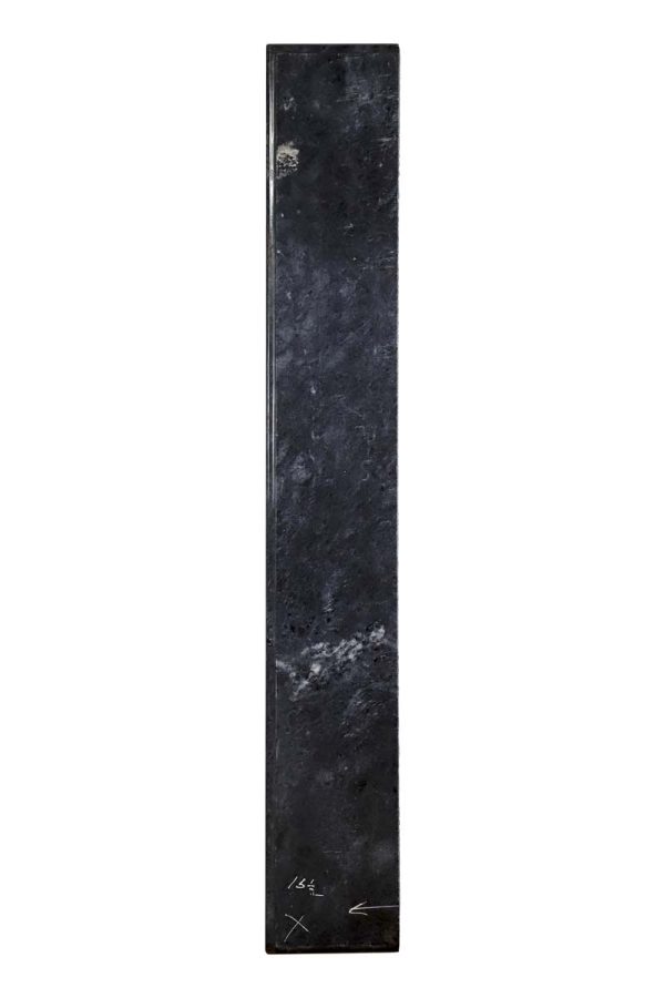 Marble Slabs - Reclaimed 5 ft Beveled Edge Dark Blue Marble Mantel Shelf