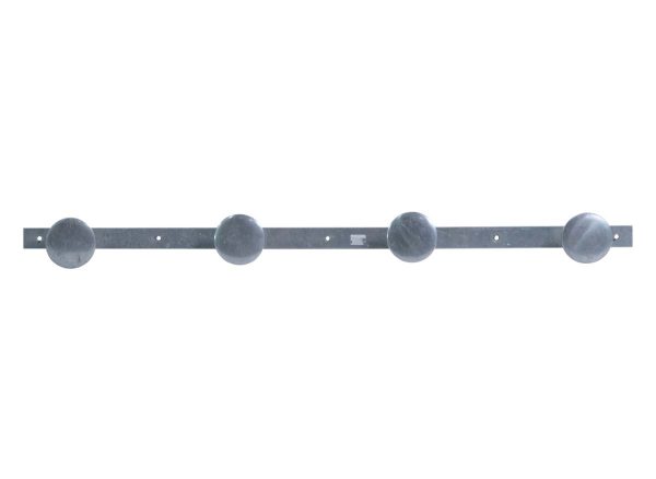 Racks - European Aluminum Wall Mount Coat Hanger with 4 Round Hooks