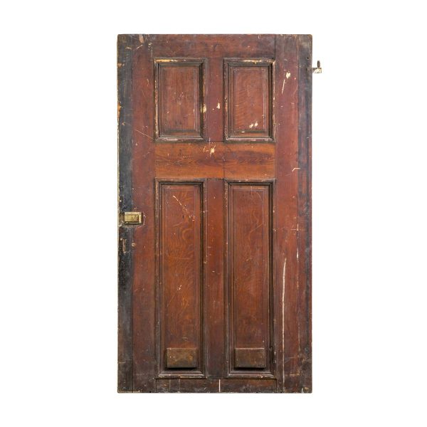 Specialty Doors - Vintage 4 Pane Pine Pantry Staircase Door 75.5 x 41.5