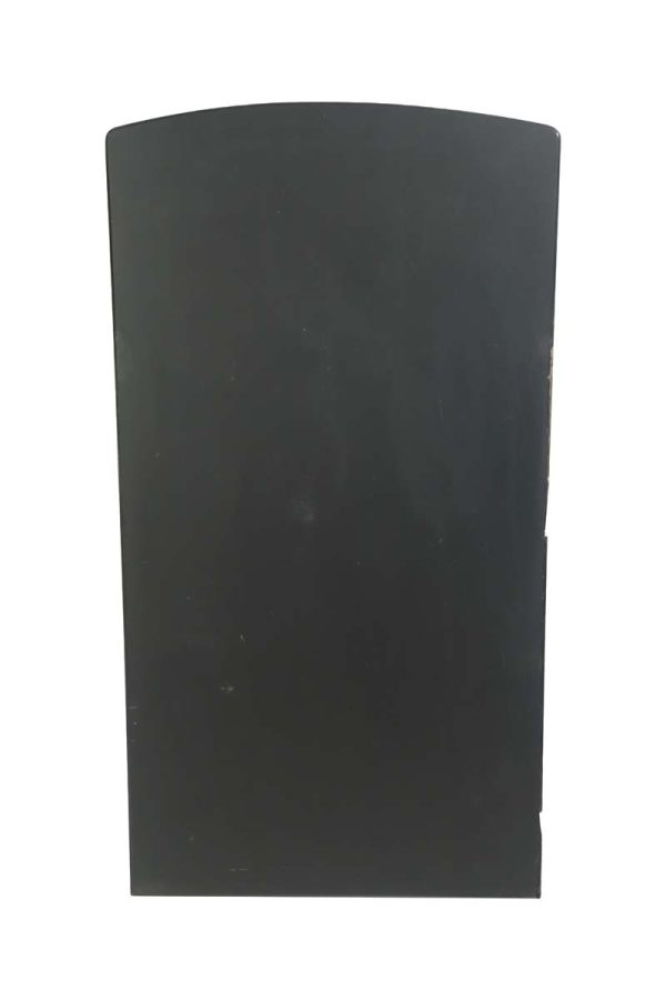 Table Tops - Reclaimed 33.375 in. Curved Edge Glass Vitrolite Black Tabletop