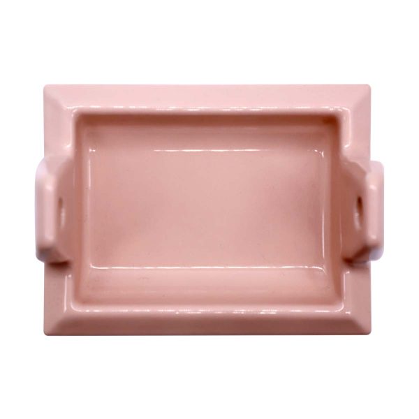 Bathroom - Vintage Pink Flush Mount Ceramic Toilet Paper Holder