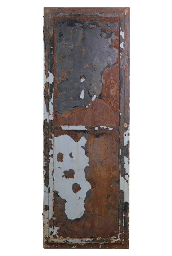 Commercial Doors - Antique 2 Pane Steel Fire Commercial Door 84.25 x 30