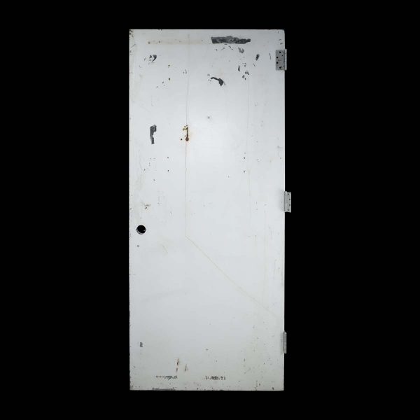 Commercial Doors - Reclaimed White Steel Fire Commercial Door 83.25 x 35.5