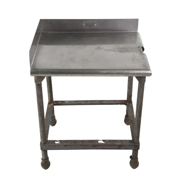 Commercial Furniture - Reclaimed Commercial Stainless Steel Corner Work Table