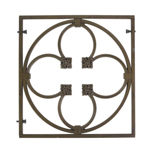 Decorative Metal - Reclaimed Square Metal Quatrefoil Panel