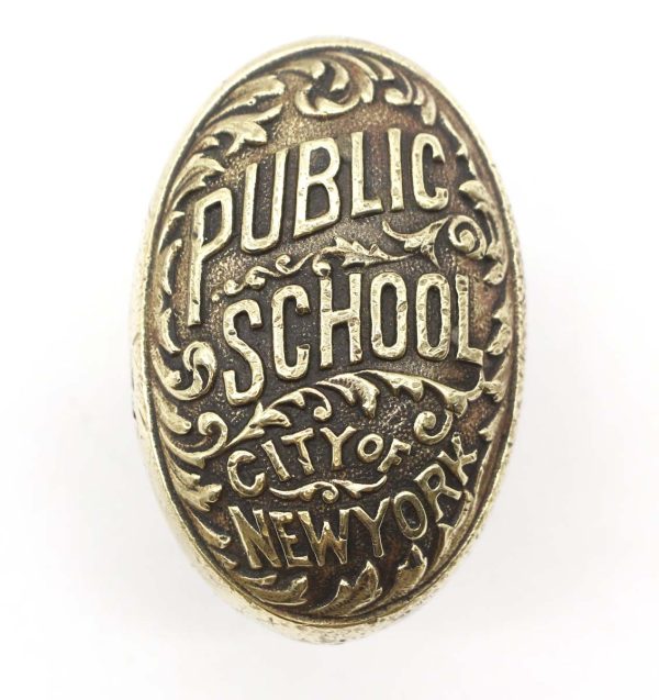 Door Knobs - Antique Bronze New York City Public School Door Knob