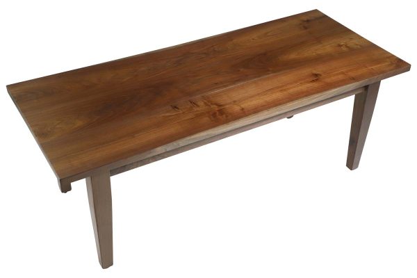 Farm Tables - Handcrafted 7 ft Walnut Tapered Leg Dining Table