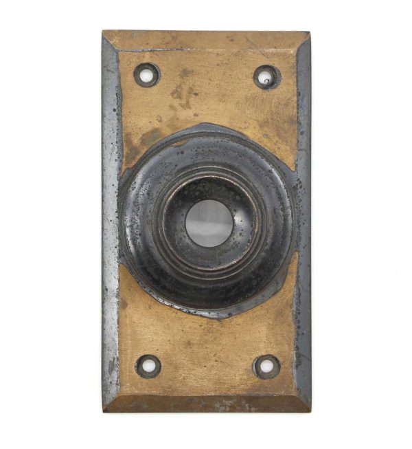 Knockers & Door Bells - Vintage 4.25 in. Classic Brass Doorbell Cover