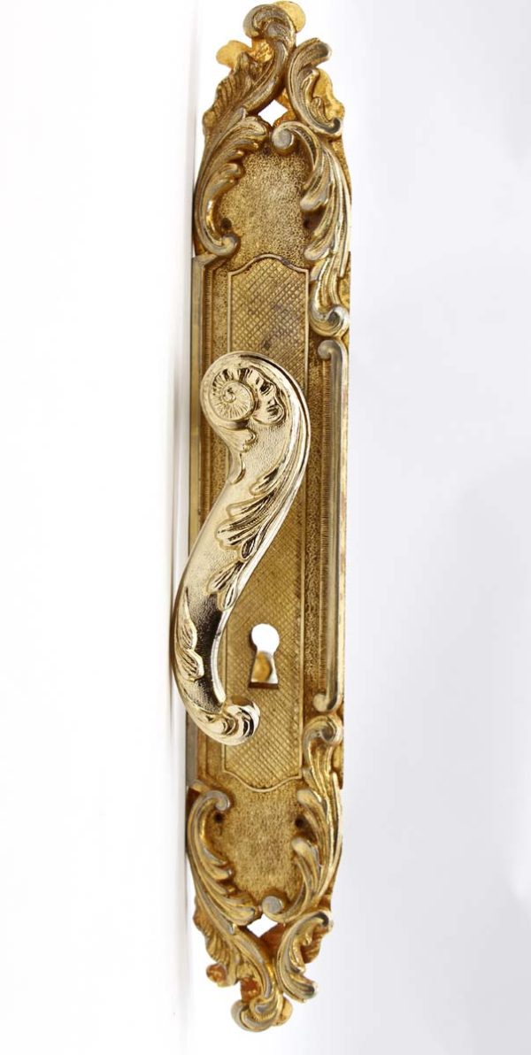 Levers - European French Gilded Brass Lever Door Knob Set