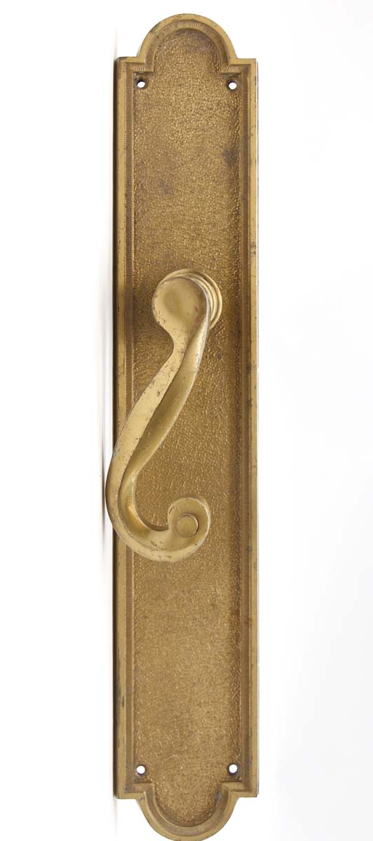 Levers - Vintage Brass French Door Passage Lever Knob Set