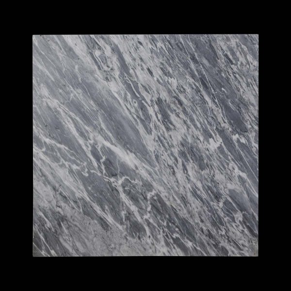 Marble Slabs - Reclaimed 30 in. Square Gray & White Marble Slab