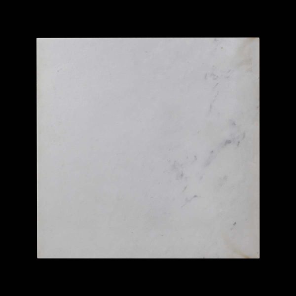 Marble Slabs - Reclaimed 30 in. Square White Veined Marble Slab