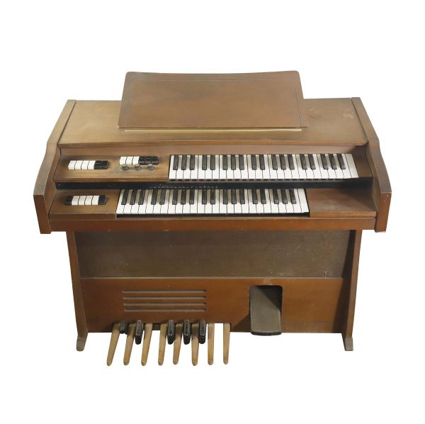 Musical Instruments - Antique Silvertone Electric Organ with Removable Organ Stand
