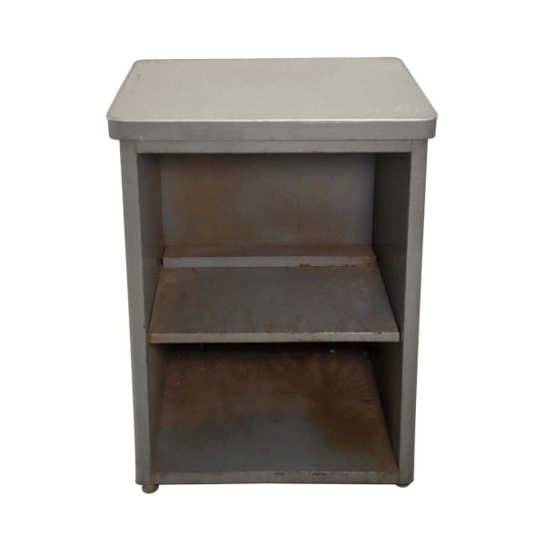 Office Furniture - Reclaimed Gray 29.75 in. Steel Office Sideboard Shelf