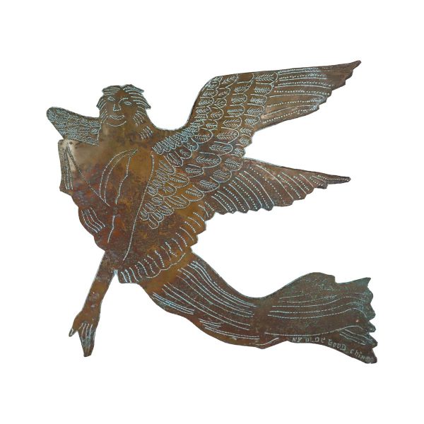 Other Wall Art  - Copper Hand Cut and Scored Angel