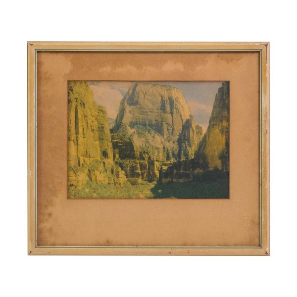 Photographs - 1940s Zion Canyon National Park Framed Photograph