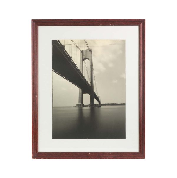 Photographs - Framed Photograph of Verrazano Bridge from The Hotel Pennsylvania