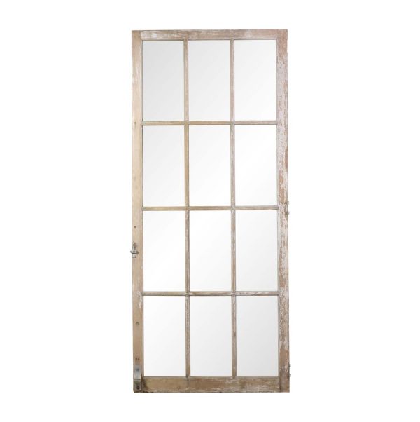 Reclaimed Windows - Vintage French Pine 12 Lites White Window