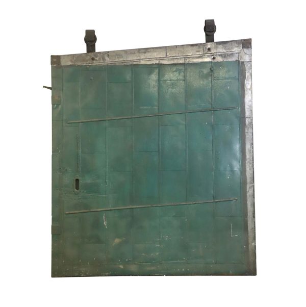 Specialty Doors - Reclaimed Green Steel Over Wood Victor MFG. Co. Fire Door