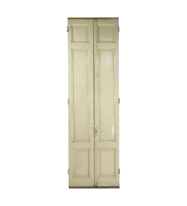 Standard Doors - Antique 3 Pane Tan Wood Argentinean Double Doors 122.5 x 36.75