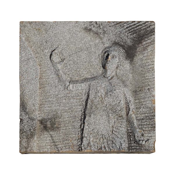 Stone & Terra Cotta - Reclaimed 24 in. Square Terra Cotta Low Relief Figural Block