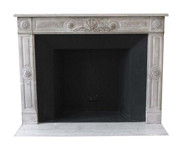 Waldorf Astoria - Waldorf Astoria Antique Tan Carved Limestone Mantel