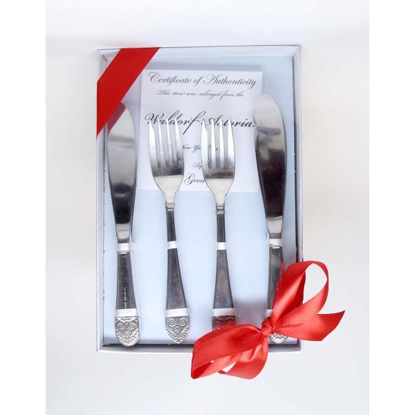 Waldorf Astoria - Waldorf Astoria Art Deco Fish Fork & Knife Flatware Gift Set