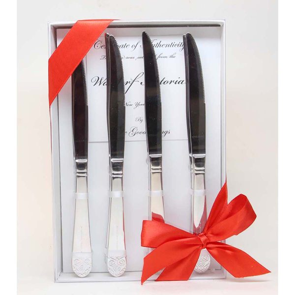 Waldorf Astoria - Waldorf Astoria Art Deco Serrated Steak Knife Flatware Gift Set