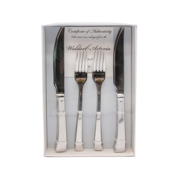 Waldorf Astoria - Waldorf Astoria Sambonet Dinner Fork & Knife Flatware Gift Set