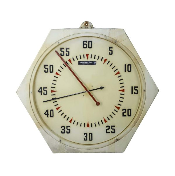 Clocks  - Vintage Competitor Plastic Swim Wall Mount Pacer Clock